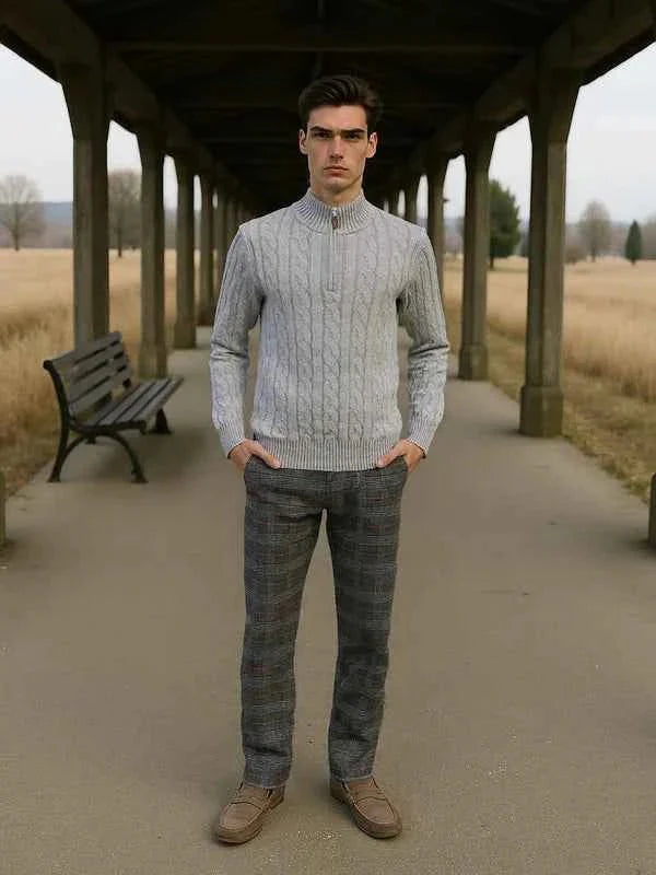 Men's Modern Half-Zip Jumper