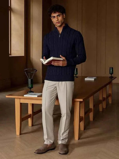 Men's Modern Half-Zip Jumper