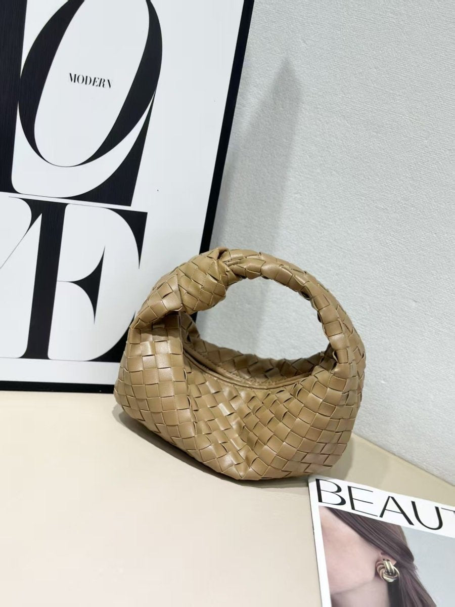Braided Crossbody Bag Natural Look