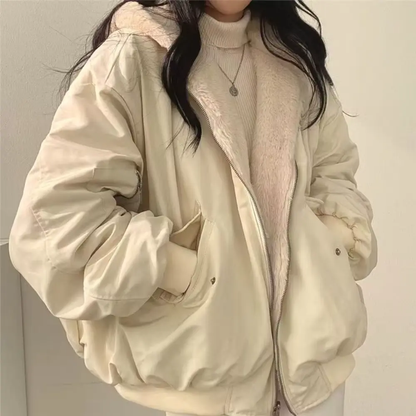 Practical Women's Hoodie Zipper Hood