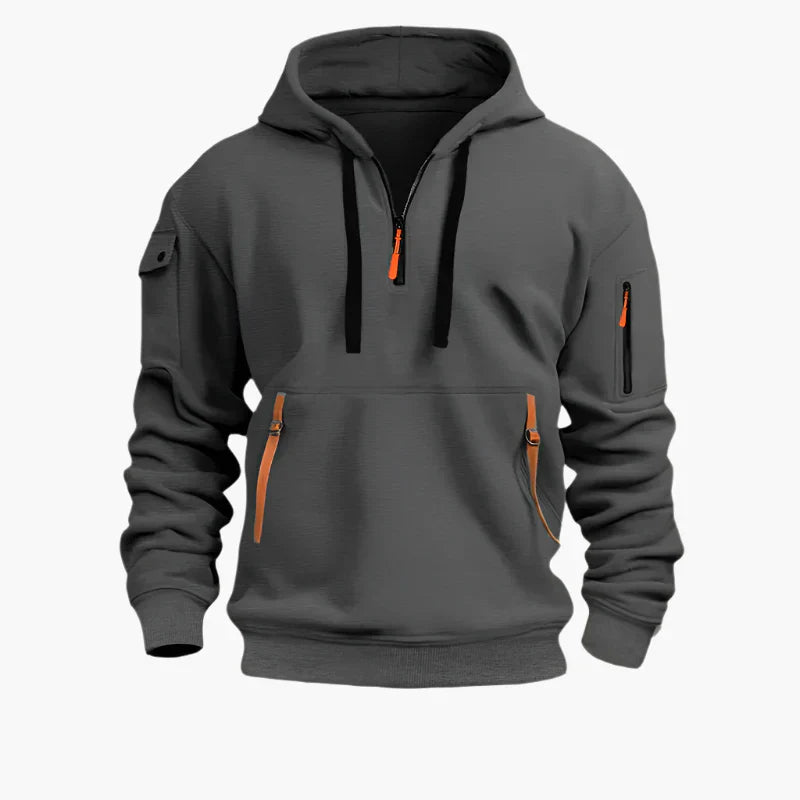 Practical Hoodie Zipper Sporty