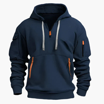 Practical Hoodie Zipper Sporty