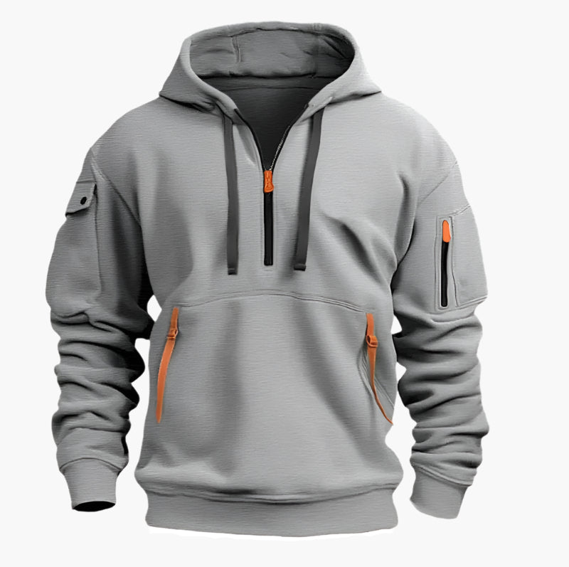 Practical Hoodie Zipper Sporty