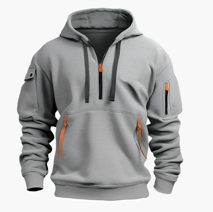 Practical Hoodie Zipper Sporty