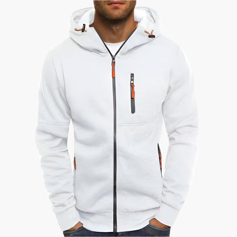 Kapuzenjacke Sportlich Modern - Komfortabler Hoodie mit Reißverschluss