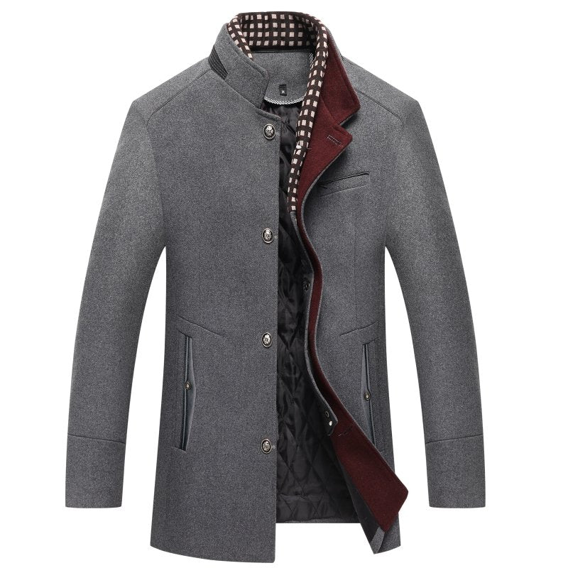 Men's Winter Coat Warm Wool