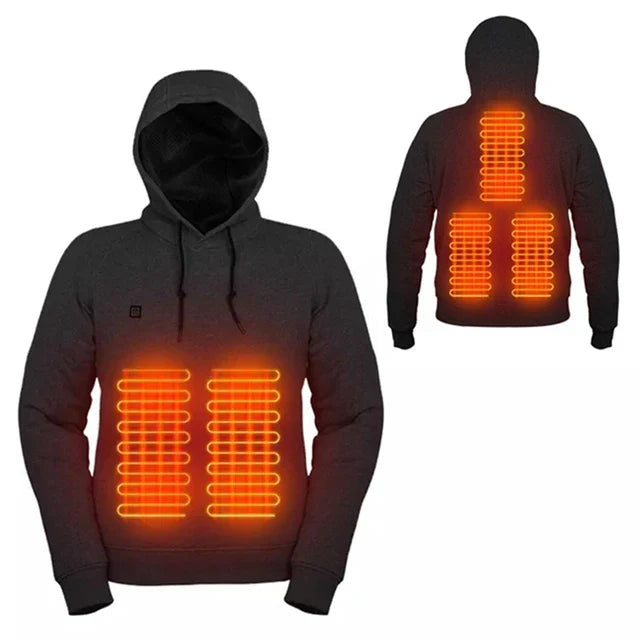 Heated Unisex Hoodie Warm Insulated