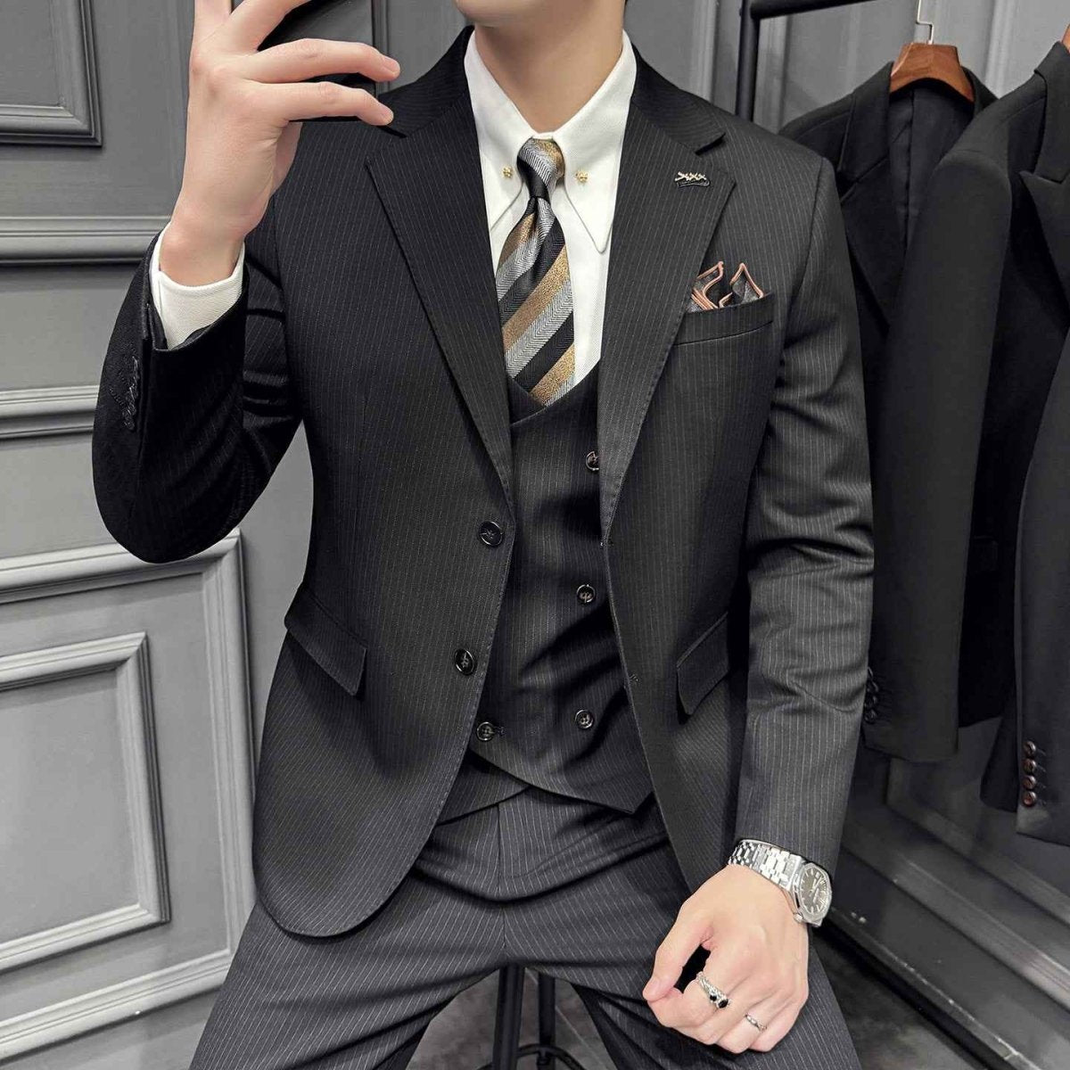 Men's Business Suit Stripes