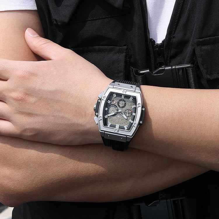 Men's Sports Watch Chronograph Stainless Steel