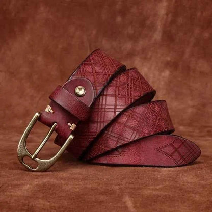 Men's Personalized Leather Belt