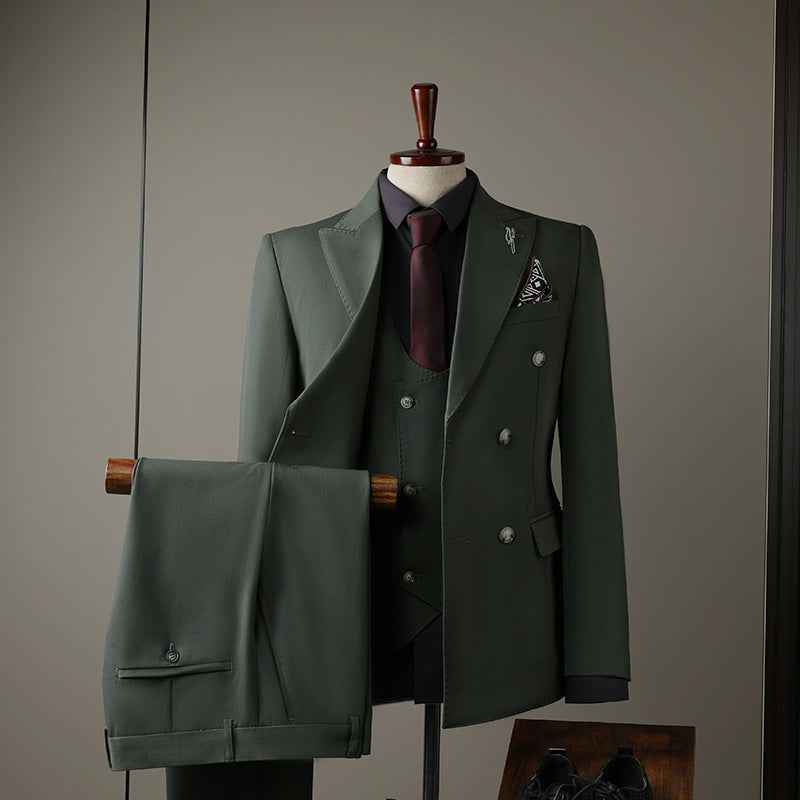 Men's Elegant Black Wedding Suit