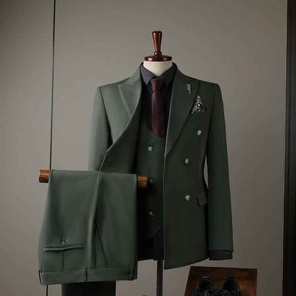 Men's Elegant Black Wedding Suit
