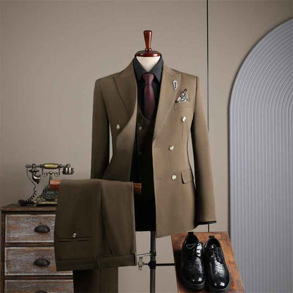 Men's Elegant Black Wedding Suit