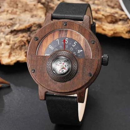 Wooden Wristwatch Elegant Men
