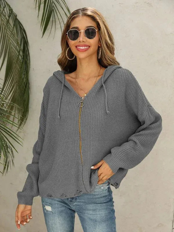 Frauen Strickpullover Warm Bequem - IdealeKleiden