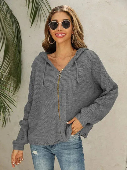 Frauen Strickpullover Warm Bequem - IdealeKleiden
