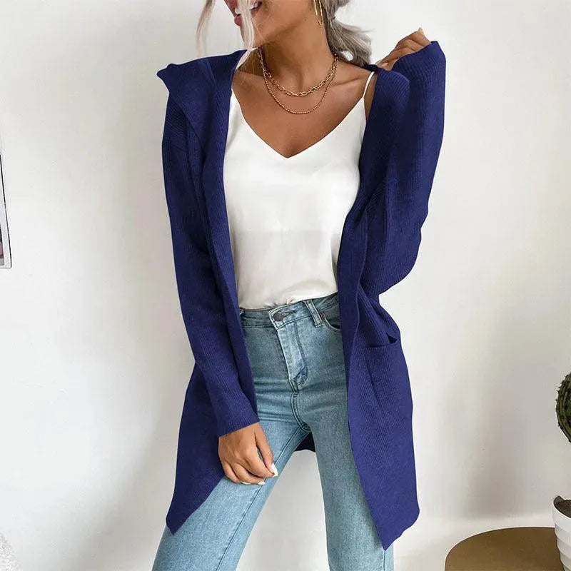 Elegant Women's Cardigan Pullover with Fine Pattern