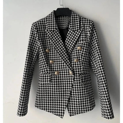 Stylish Blazer for Women - Casual - Plaid