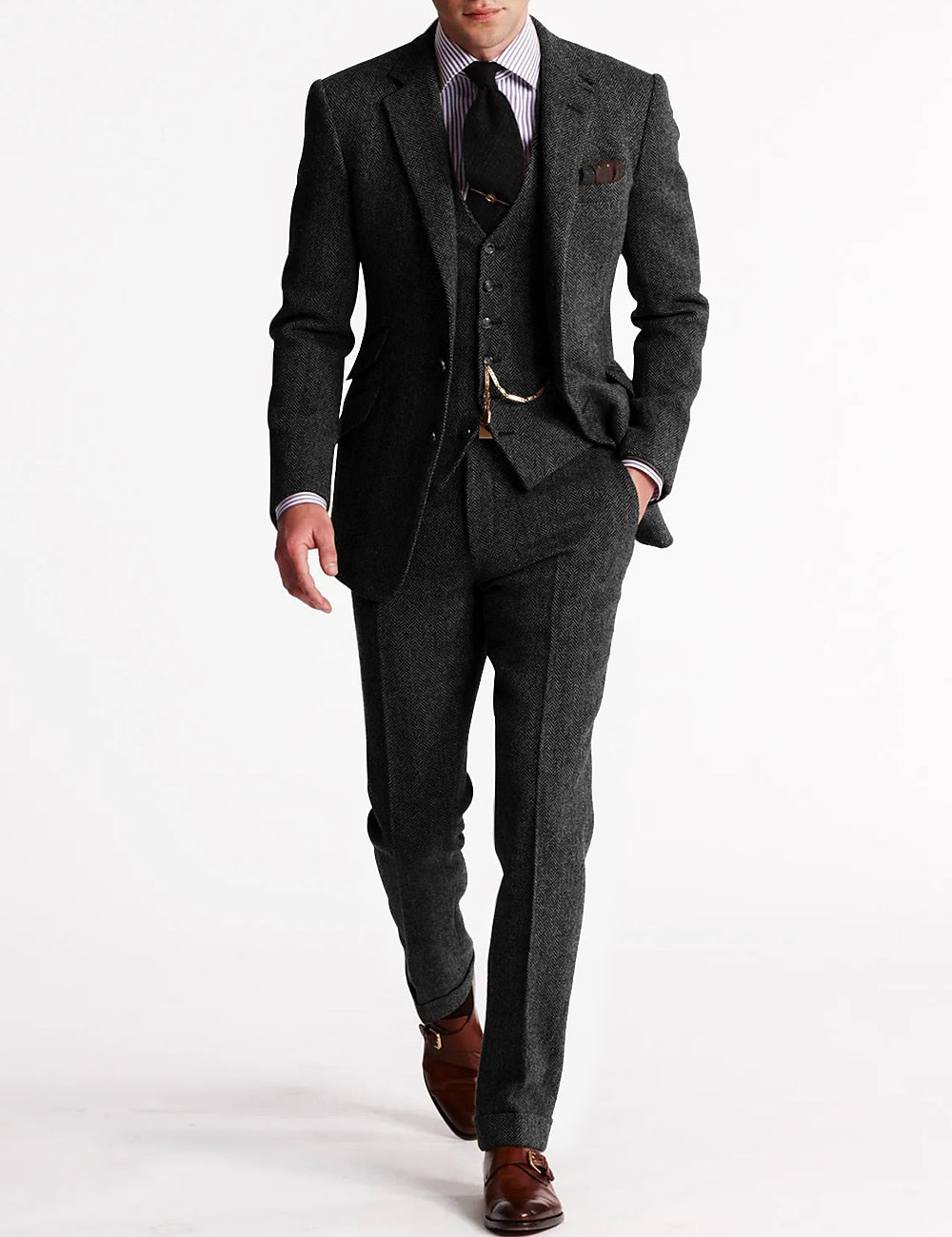 Men's 3-Piece Suit Set Elegant Combination