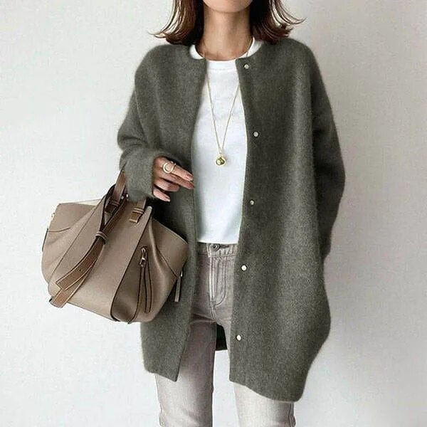 Elegante Damenstrickjacke Beige