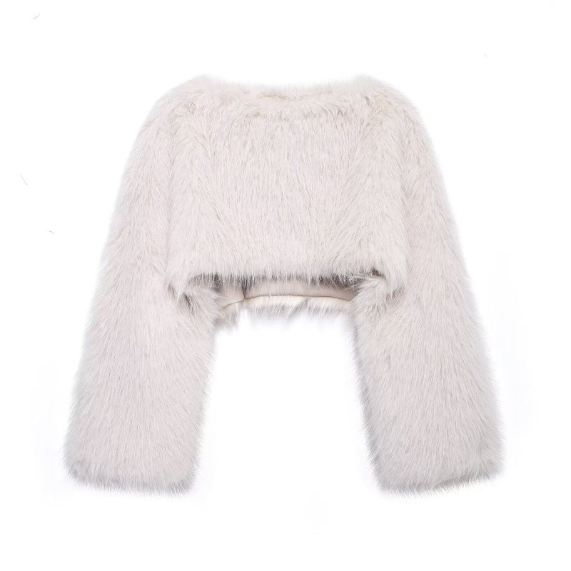 Stylish Women's Sweaters | Faux Fur Sweaters with Wide Sleeves