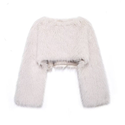 Stylish Women's Sweaters | Faux Fur Sweaters with Wide Sleeves