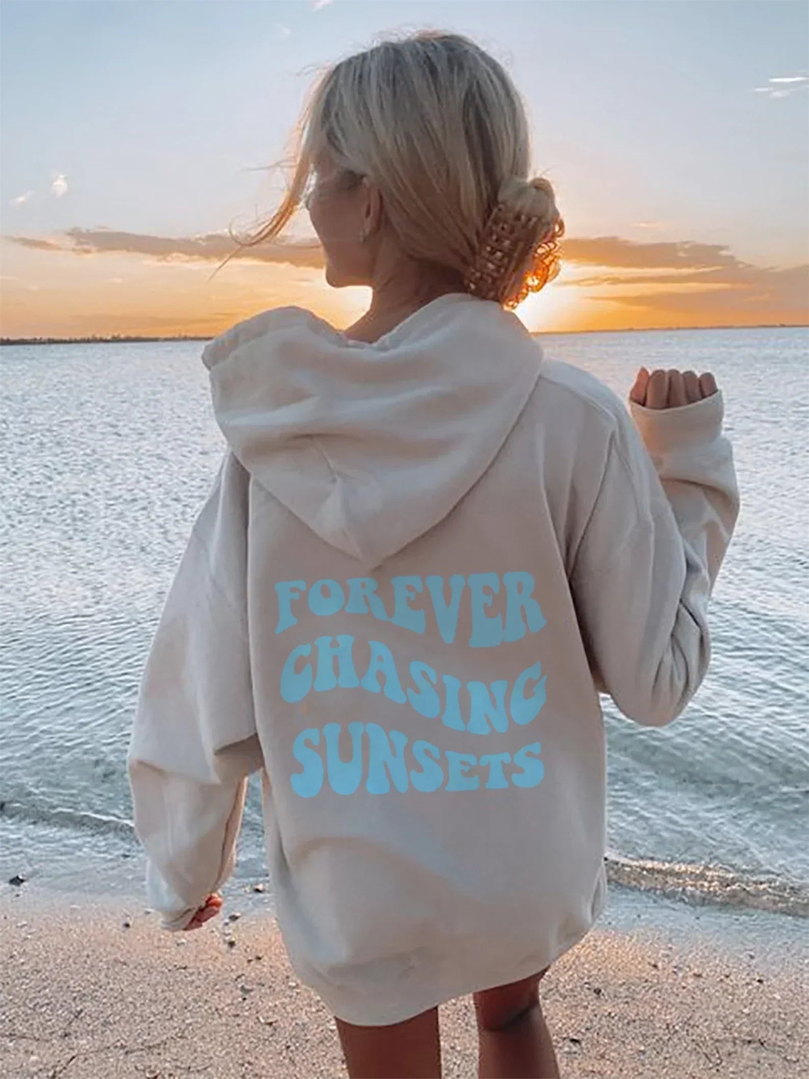 Stylischer Hoodie mit Aufdruck Trendy Design - IdealeKleiden