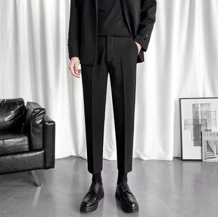 Men's Slim Fit Trousers Modern Design