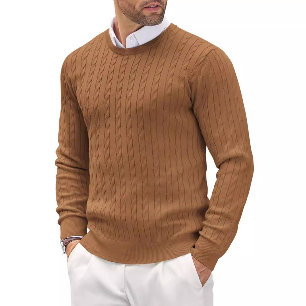 Stylisher Zopfstrick Pullover Herren
