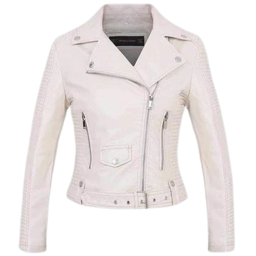Mia - Luxury Leather Jacket Women Elegant Black