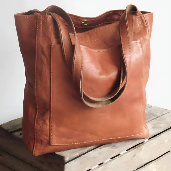 Retro Leder Handtasche Damen - IdealeKleiden