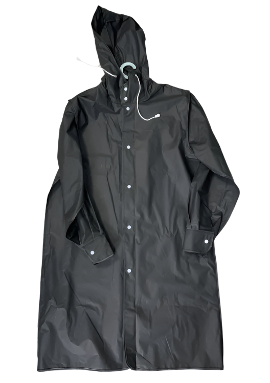 Men's Long Water-Repellent Raincoat