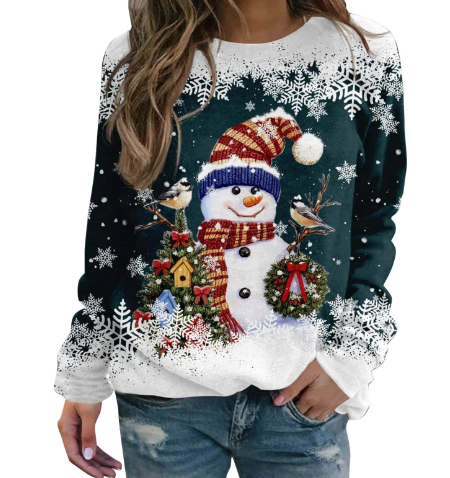 Women's Festive Red Christmas Sweater