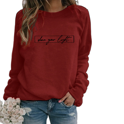 Women's Apparel | Fashion Sweatshirt with Motivational Print