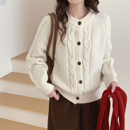 Stylish Women's Button-Up Cardigan