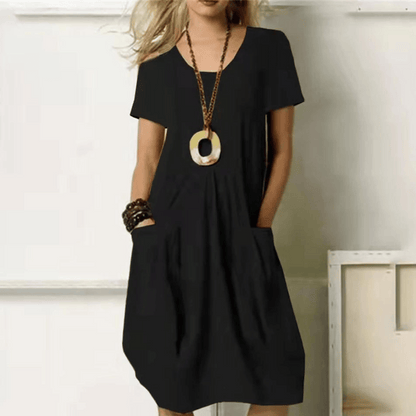 Women's Knee-Length Elegant Cut Dress