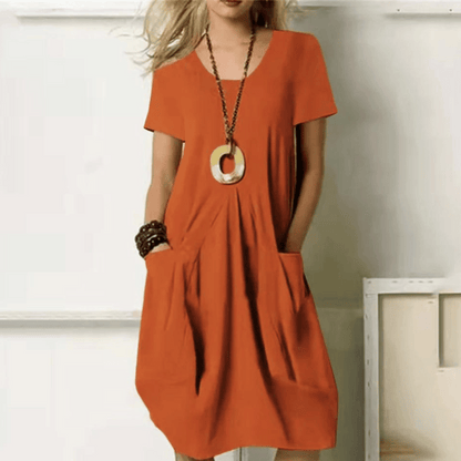 Women's Knee-Length Elegant Cut Dress