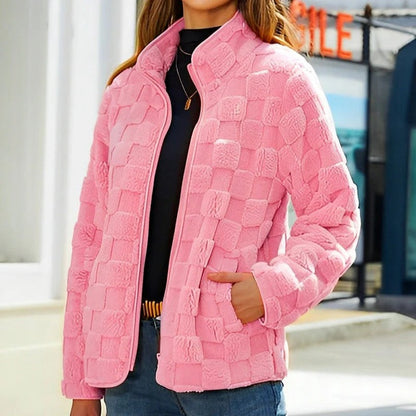 Herbst Fleecejacke Damen Warm Bequem - IdealeKleiden