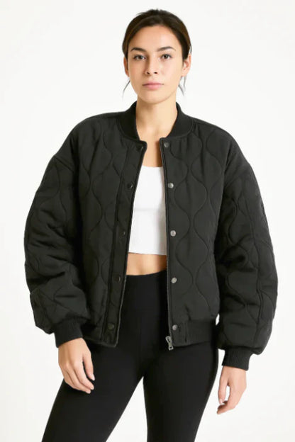 Large Padded Bomber Jacket Modern