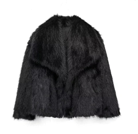 Warm Fur Coat Elegant Long