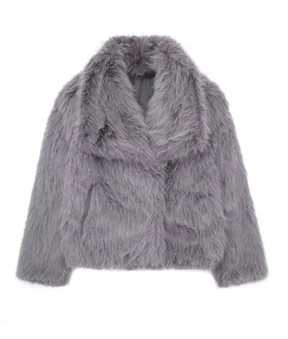 Warm Fur Coat Elegant Long