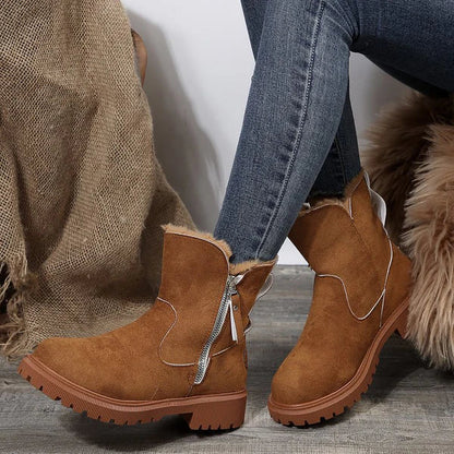 Women's Winter Platform Boots, Fur-lined, Warm