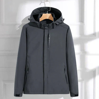 Men's Quilted Jacket Warm Hooded