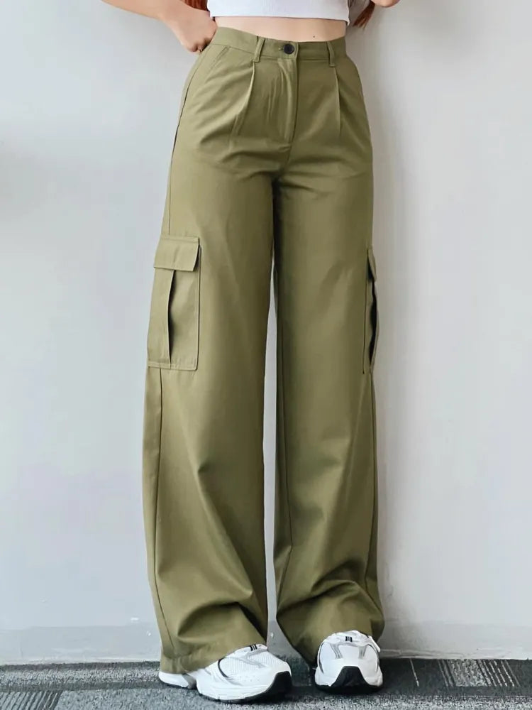 Fashionable Women's Cargo Pants Comfortable With Pockets