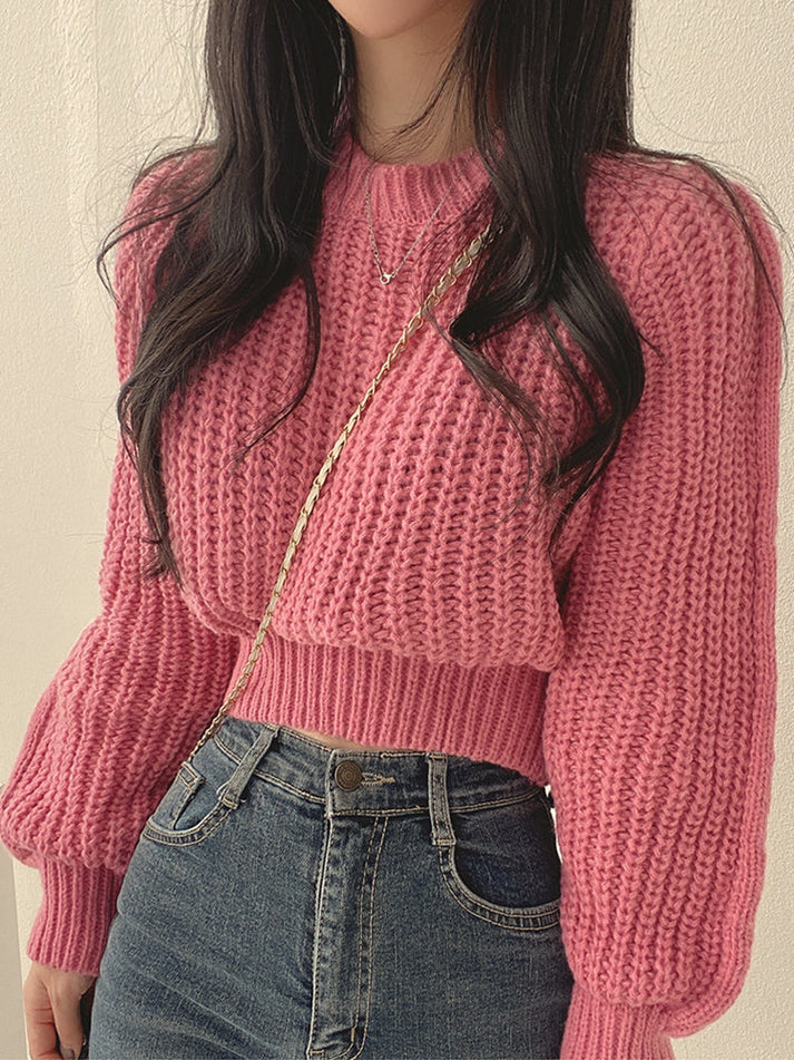 Fashionable Chunky Knit Pullover for Women