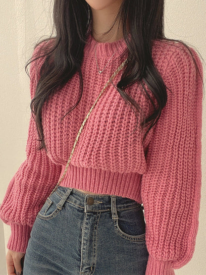 Fashionable Chunky Knit Pullover for Women