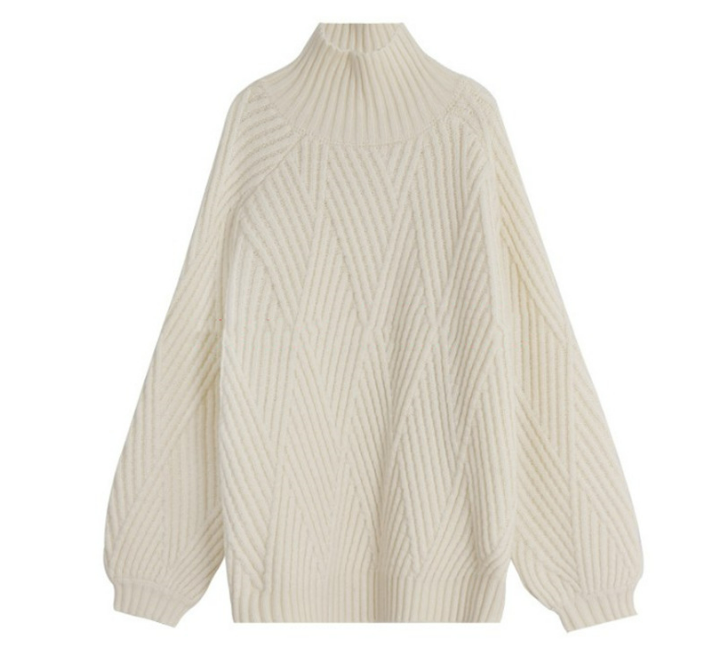 Weicher Oversized Rollkragenpullover Winter - IdealeKleiden