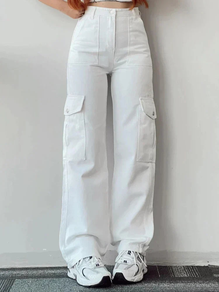 Fashionable Women's Cargo Pants Comfortable With Pockets