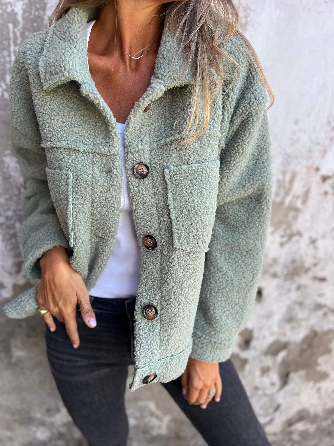 Weiche Damenjacke mit Fleecefutter - IdealeKleiden