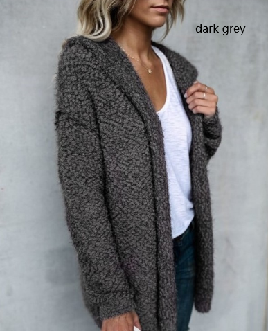 Hooded Cardigan for Women Trendy Knit